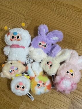 Baby Three Plush Keychain Bundle